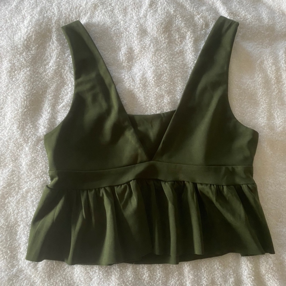 Going out green crop top
